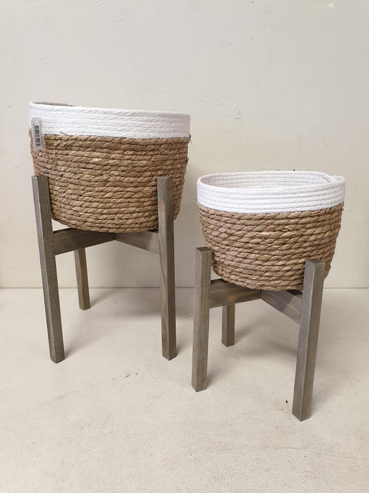 Woven planters